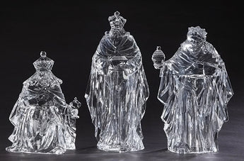14.75" Acrylic Three Kings Figurines (Set of 3)