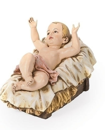39" Scale 10.5" Baby Jesus in Manger