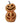 25" Orange Flicker Flame Pumpkin Stack