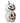 25" White Flicker Flame Pumpkin Stack