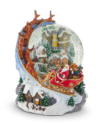7.5" Santa's Sleigh Water Globe