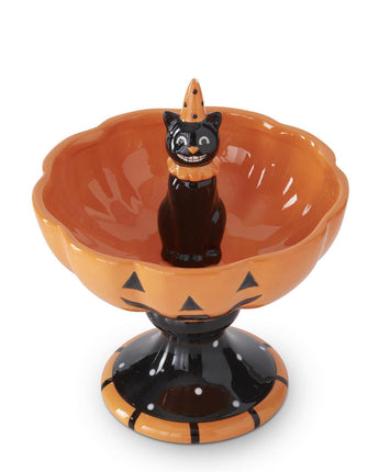 8.25" Ceramic Jack O'Lantern Bowl