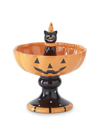 8.25" Ceramic Jack O'Lantern Bowl