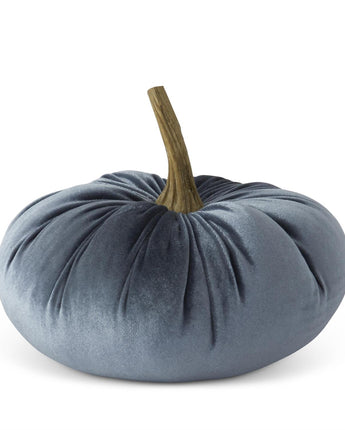 Blue Velvet Stuffed Pumpkin (Sold Separately)