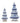 Blue Chinoiserie Trees (Set of 2)