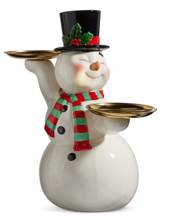 16" Retro Snowman Cake Plate