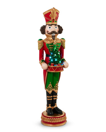 48" Lighted Traditional Nutcracker with Tree