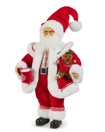 18" Hot Cocoa Santa