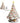16.5" Lighted Vintage White Tree
