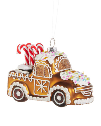 4.5" Gingerbread Truck Ornament