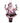 5" Pink Santa Holding Light Ornament