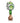 6" White Green Amaryllis Bulb Ornament