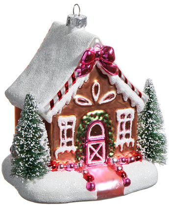 5" Gingerbread House Ornament