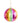 4" Shiny Pleated Neon Ball