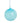 4" Shiny Turquoise Ball