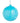 5" Shiny Turquoise Ball