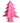 24" Pink Glitter Tree