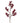 27" Red Crackle Rosehip Stem