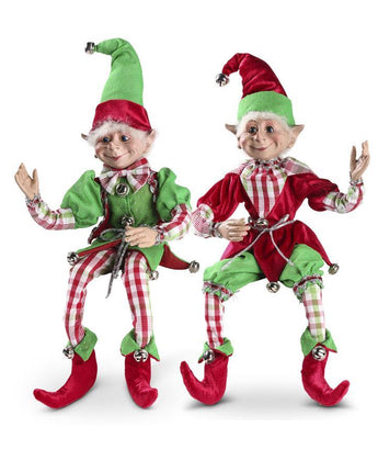 20" Holiday Jesters with Checkered Pants (Sold Separately)