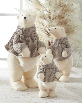 Cream Fur Polar Bears (Sold Separately)