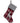18" Red & Gray Tartan Plaid Stocking with Reindeer