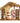 12" Scale Nativity with Lighted Italian Stable (Set of 3)