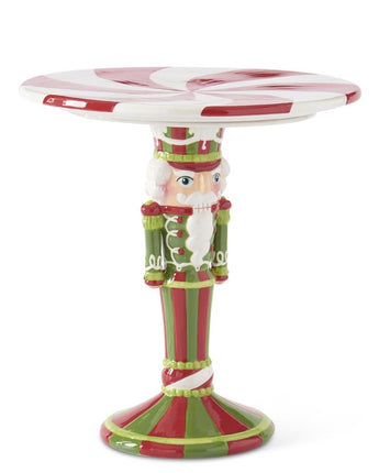 12.75" Dolomite Nutcracker Cake Stand