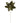 24" Dark Green Velvet Poinsettia