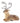 36.25" Glittered Snowy Laying Reindeer