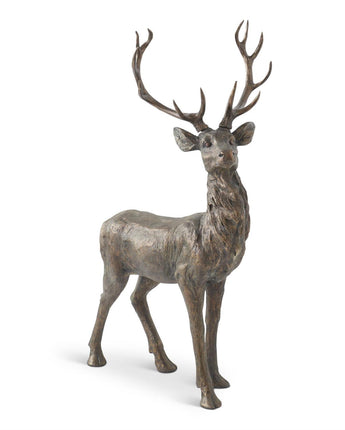 50.5" Bronze Deer Statue (Not Eligible for Shipping)