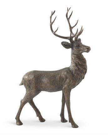 50.5" Bronze Deer Statue (Not Eligible for Shipping)