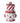 12.25" Red & White Dolomite Snowman Cookie Jar
