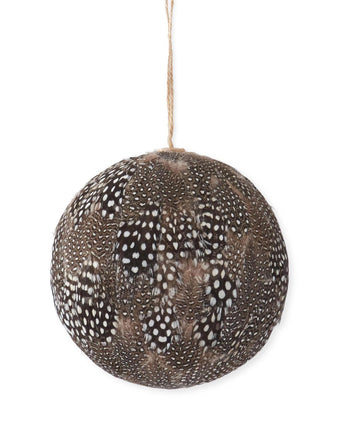 4.75" Black Feather Ornament