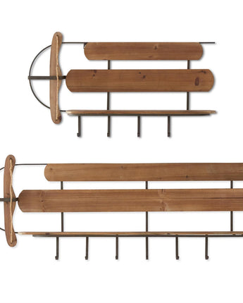 Wood & Metal Frame Sled Shelves (Sold Separately)