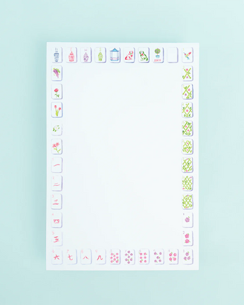 Mahjong Tiles Notepad (Sold Separately)