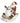 10" Santa Sledding with Snowman