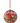 5" Glass Plaid Cardinal Disk (Sold Separately)