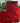 4" Red Velvet Sequin Harlequin Ribbon