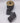 2.5" Black-Silver Tinsel Ribbon