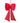 35" Red Crushed Velvet Bow