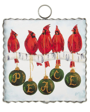 7" Peace Cardinals Mini Gallery