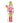 16" Beck's Pink Nutcracker Stake
