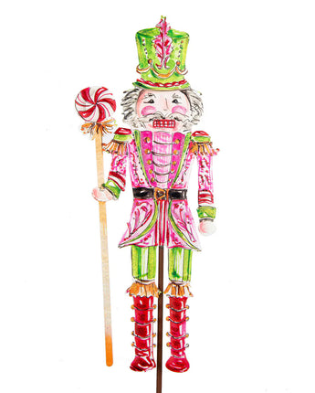 16" Beck's Pink Nutcracker Stake