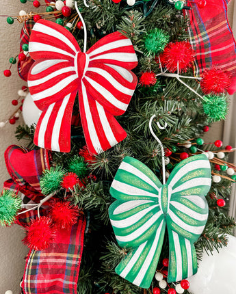 11" Bow Ornaments (Sold Separately)