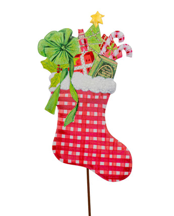 17" Gallery Gingham Stocking