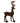 46" Standing Gold Checked Deer