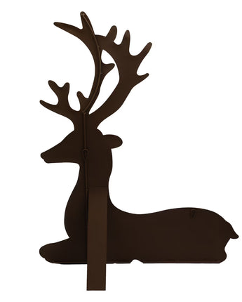 34" Resting Gold Checked Deer