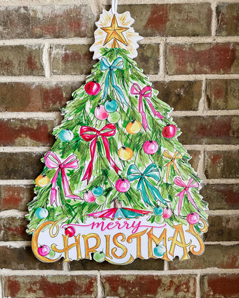 22" Beck's Vintage Tree PVC Door Hanger