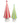 Pink & Green Standing Tree Finials (Sold Separately)