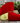 6" Hot Red Lush Velvet Ribbon